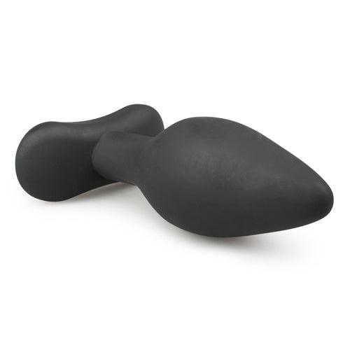 Medium Zwarte Siliconen Buttplug - PlayForFun