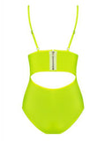 Neonia Opvallende Body Met Rits - Neon Geel - PlayForFun