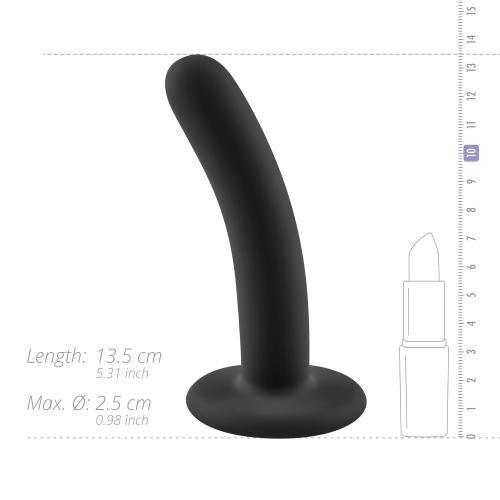 No-Parts - Logan Dildo 13.5 cm - Zwart - PlayForFun