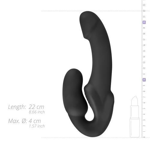 No-Parts - Morgan Strapless Strapon Dildo 22 cm - Zwart - PlayForFun