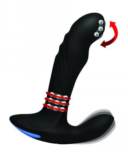 P-Trigasm Prostaat Vibrator met Roterende Kralen - PlayForFun