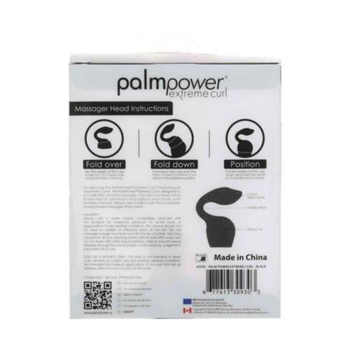 Palm Power - Extreme Curl Siliconen Opzetstuk - Zwart - PlayForFun