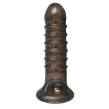 Penis Sleeve Met Ribbels - Zwart - PlayForFun