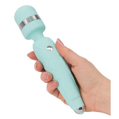 Pillow Talk - Cheeky Wand Vibrator - Teal - PlayForFun