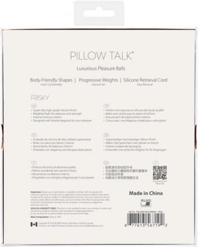 Pillow Talk - Frisky Pleasure Balls - Teal - PlayForFun