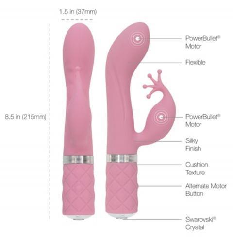 Pillow Talk - Kinky Rabbit & G-Spot Vibrator - Roze - PlayForFun