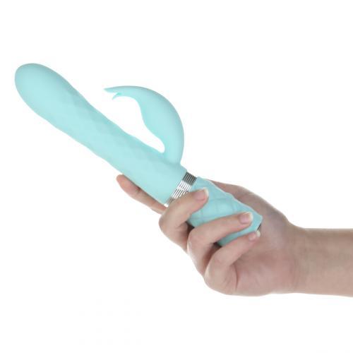 Pillow Talk - Lively Roterende Tarzan Vibrator - Teal - PlayForFun