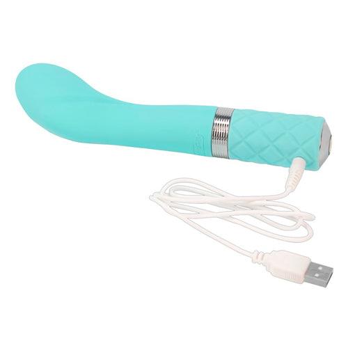 Pillow Talk - Sassy G-Spot Vibrator - Teal - PlayForFun