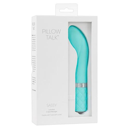 Pillow Talk - Sassy G-Spot Vibrator - Teal - PlayForFun