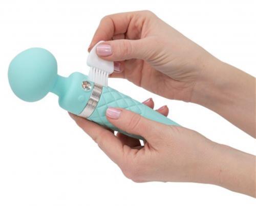 Pillow Talk - Sultry Dubbele Vibrator - Teal - PlayForFun