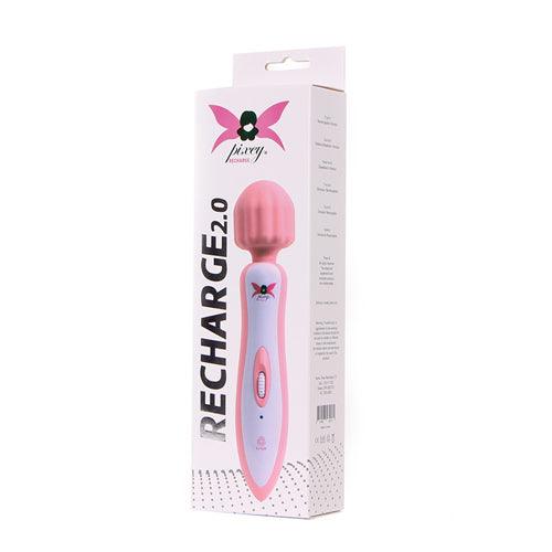 Pixey Recharge 2.0 Wand Vibrator - PlayForFun