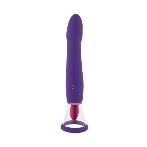 Pleasure Pump Met G-Spot Vibrator - Paars - PlayForFun