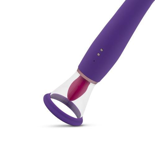 Pleasure Pump Met G-Spot Vibrator - Paars - PlayForFun