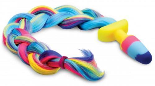 Rainbow Unicorn Anaal Plug met Staart - PlayForFun