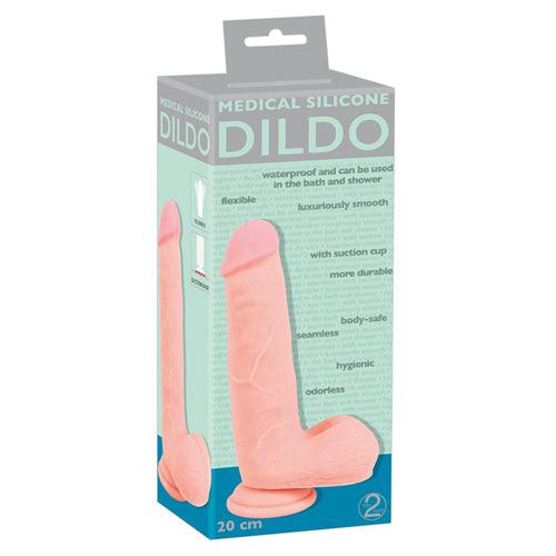 Realistische Dildo Met Bakzak- 20 cm - PlayForFun