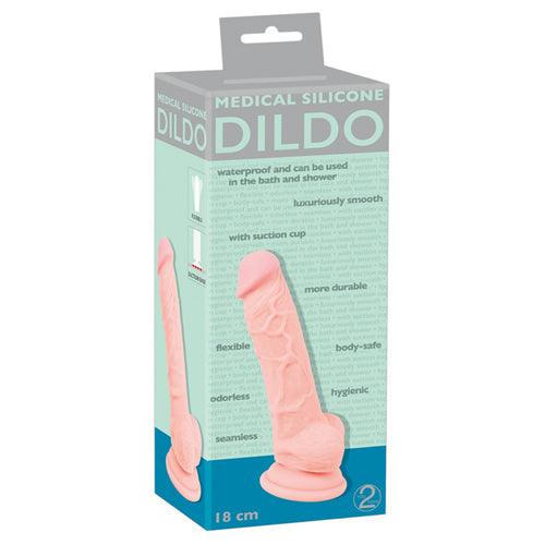 Realistische Dildo met Zuignap - 18 cm - PlayForFun