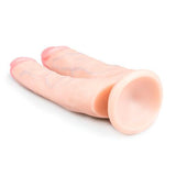 Realistische Dubbele Dildo Met Zuignap - 15 cm - PlayForFun