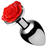 Red Rose Buttplug - Small - PlayForFun