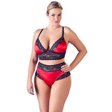 Satijnen Lingerie Set Met Kant - PlayForFun