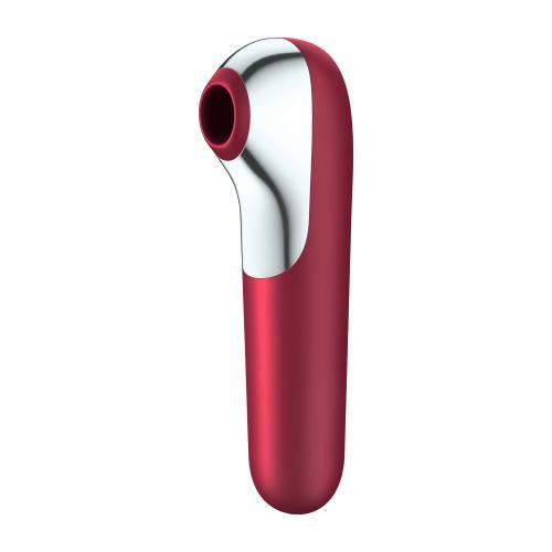 Satisfyer Dual Love Luchtdrukvibrator - Rood - PlayForFun