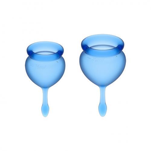 Satisfyer Feel Good Menstruatiecup Set - Blauw - PlayForFun