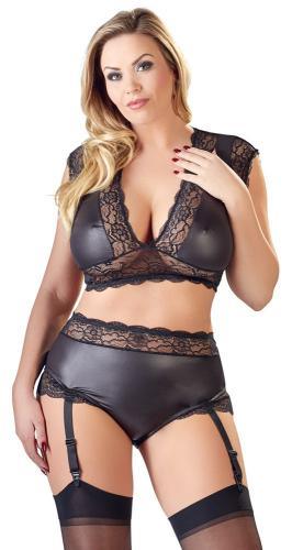 Sexy 2-Delige Wetlook BH Set - Curvy - PlayForFun