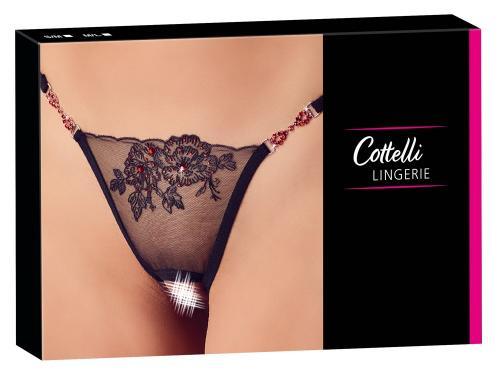 Sexy String Met Strass Steentjes En Open Kruisje - PlayForFun