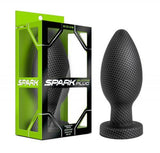 Spark - Siliconen Anaal Plug Carbon Fiber - Medium - PlayForFun