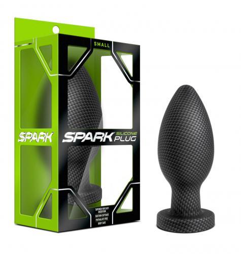 Spark - Siliconen Anaal Plug Carbon Fiber - Small - PlayForFun