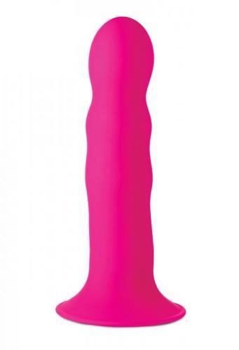 Squeeze-It Wavy Dildo - Roze - PlayForFun