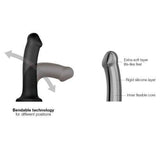 Strap On Me - Buigzame Siliconen Dildo - M - PlayForFun