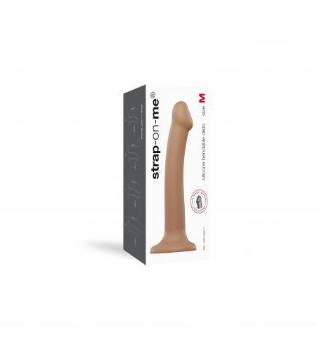 Strap On Me - Buigzame Siliconen Dildo - M - PlayForFun