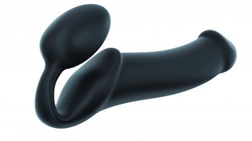 Strap On me - Strapless Voorbind Dildo - Maat XL - Zwart - PlayForFun