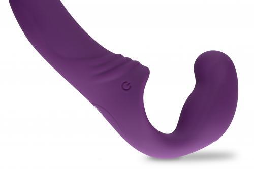 Strapless Strap-On Vibrator - Paars - PlayForFun