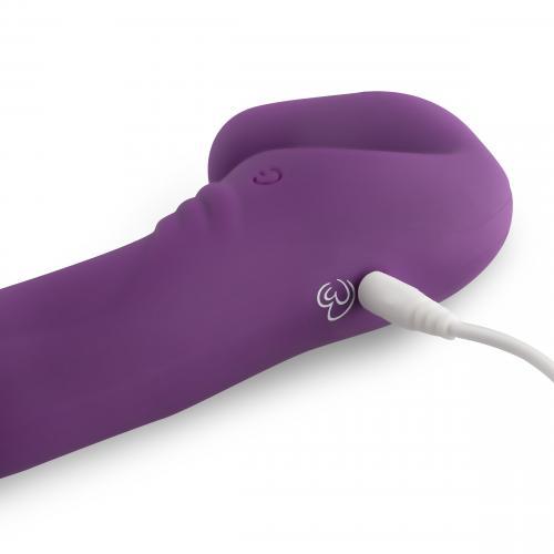 Strapless Strap-On Vibrator - Paars - PlayForFun