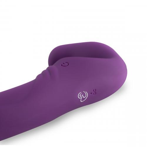 Strapless Strap-On Vibrator - Paars - PlayForFun