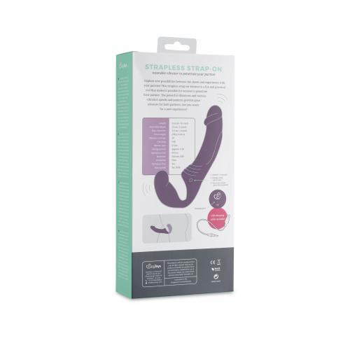 Strapless Strap-On Vibrator - Paars - PlayForFun