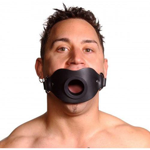 Strict Leather Locking Open Mouth Gag - PlayForFun