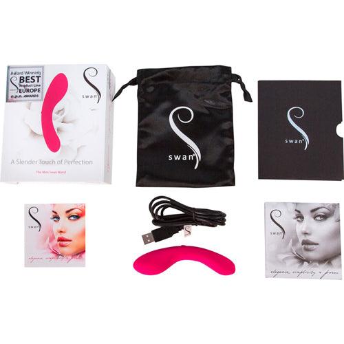 The Mini Swan Wand Vibrator - Roze - PlayForFun