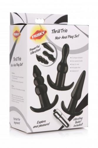 Thrill Trio Anaal Plug - Set van 3 - Zwart - PlayForFun