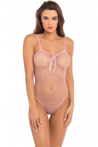 Transparante Body Undone - Roze - PlayForFun