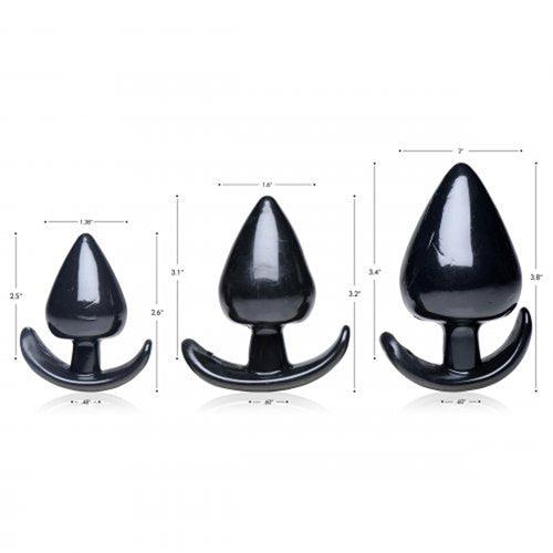 Triple Spades Driedelige Buttplug Set - PlayForFun