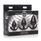 Triple Spades Driedelige Buttplug Set - PlayForFun