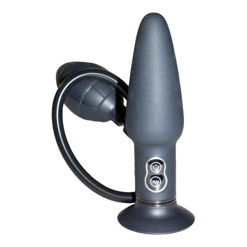 True Black Vibrating Anal Plug - PlayForFun