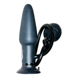 True Black Vibrating Anal Plug - PlayForFun