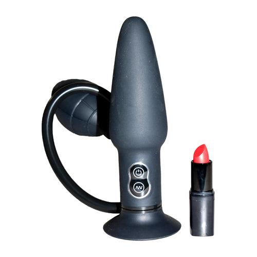 True Black Vibrating Anal Plug - PlayForFun