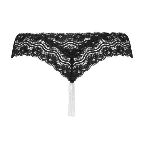 Underneath - Mira String Met Open Kruisje En Parelketting - PlayForFun