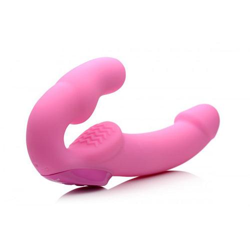 Urge Strapless Strap-On Vibrator - Roze - PlayForFun