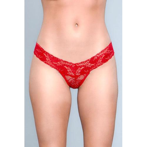 V-Cut Kanten String - Rood - PlayForFun