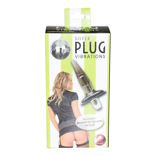 Vibrerende Anaal Plug - Zilver - PlayForFun